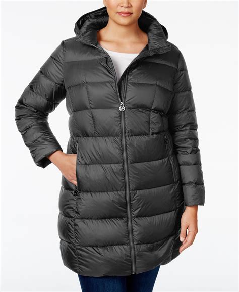 michael kors coat women's plus|michael kors husk waterproof coat.